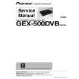 PIONEER GEX-500DVB/XZ/EW5 Service Manual cover photo