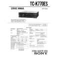 SONY TC-K770ES Service Manual cover photo