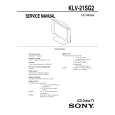 SONY KLV21SG2 Owner's Manual cover photo