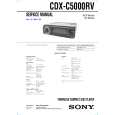SONY CDXC5000RV Service Manual cover photo