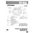 SONY ICF850L Service Manual cover photo