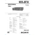 SONY MDSJB730 Service Manual cover photo