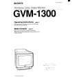 SONY GVM-1300 Owner's Manual cover photo