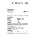 SENNHEISER GZA 8 Owner's Manual cover photo