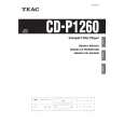 TEAC CD-1260 Owner's Manual cover photo