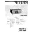 SONY SQD2000 Service Manual cover photo