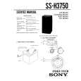 SONY SS-H3750 Service Manual cover photo