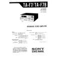 SONY TAF7 Service Manual cover photo