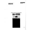 AKAI AA-V205 Owner's Manual cover photo