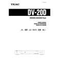 TEAC DV-20D Owner's Manual cover photo