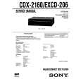 SONY CDX2160 Service Manual cover photo