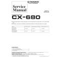 PIONEER CX680 Service Manual cover photo