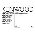 KENWOOD KDC-M6021 Owner's Manual cover photo