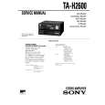 SONY TAH2600 Service Manual cover photo