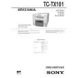 SONY TCTX101 Service Manual cover photo