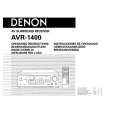 DENON AVR1400 Owner's Manual cover photo