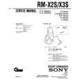 SONY RM-X2S Service Manual cover photo