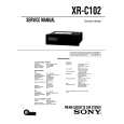 SONY XRC102 Service Manual cover photo