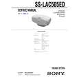 SONY SSLAC505ED Service Manual cover photo