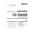 TEAC CD-RW880 Service Manual cover photo