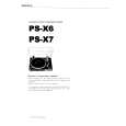 SONY PS-X7 Owner's Manual cover photo