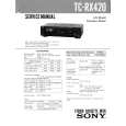 SONY TCRX420 Service Manual cover photo
