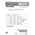 SONY WMDD10 Parts Catalog cover photo