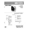 SONY WMF2078 Service Manual cover photo