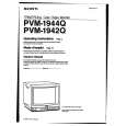 SONY PVM1942Q Owner's Manual cover photo