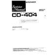 PIONEER CD-404 Service Manual cover photo