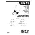 SONY MDRW3 Service Manual cover photo