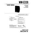 SONY WM-EX39 Service Manual cover photo