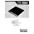 SONY TTS3000A Service Manual cover photo