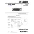 SONY XRCA430X Service Manual cover photo