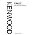 KENWOOD KA128 Owner's Manual cover photo