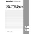 PIONEER CDJ-1000MK3/KUCXJ Owner's Manual cover photo