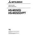 MITSUBISHI HS-M25(G) Owner's Manual cover photo