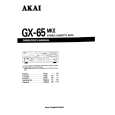 AKAI GX-65MKII Owner's Manual cover photo