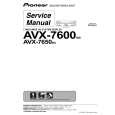 PIONEER AVX-7600/EW Service Manual cover photo