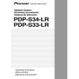 PIONEER PDP-S33-LR/XIN1/UC Owner's Manual cover photo