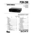 SONY PCM2300 Service Manual cover photo