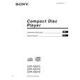 SONY CDPXE270 Owner's Manual cover photo