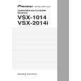 PIONEER VSX-2014I-S/HYXJ Owner's Manual cover photo