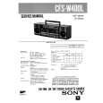 SONY CFSW400L Service Manual cover photo