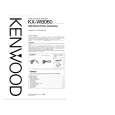 KENWOOD KXW8060 Owner's Manual cover photo