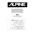 ALPINE 3672 Owner's Manual cover photo