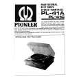 PIONEER PL-41A Owner's Manual cover photo