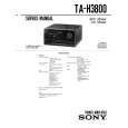 SONY TA-H3800 Service Manual cover photo