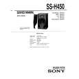 SONY SS-H450 Service Manual cover photo