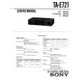 SONY TA-E721 Service Manual cover photo